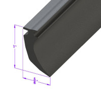 Sold By The Foot - Swing-Out Windshield Seal. 1" High-LP 97-B