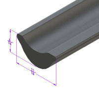Sold By The Foot - Rubber Running Board Insert-LP 98-G