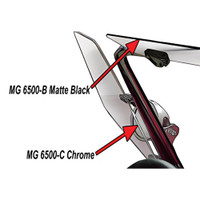 Wind-wing and sun-visor trim. Black matte-MG 6500-B