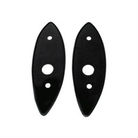 Headlight Pads.  3-1/8" wide X 9-3/4" long.  Pair-MP 350-B
