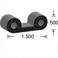 Adhesive Backed Weatherstripping, Twin Bulb Style-MW 78350