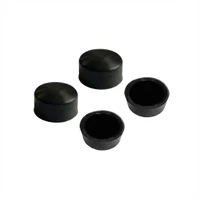 Nut cover .76" (19.3mm) HEX X .43" (10.9mm)Blackout. Heat-proof Silicone. 4 pc-NC 20
