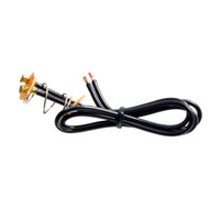Pigtail Connector.  Double wire lead.  12" long aligned ears-PT 3