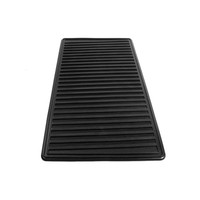 Rubber Heel Mat.  Meant to be sewn into carpeting.  Black-RM 40