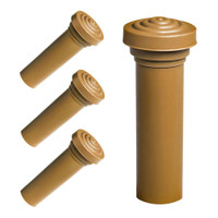 Door Lock Knob.  Made of Fawn colored rubber, self-threading  Set of 4-RP 304-F