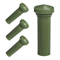Door Lock Knob.  Made of Olive Green rubber, self-threading Set of 4-RP 304-G