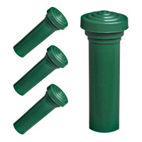 Door Lock Knob.  Made of Moss Green rubber, self-threading Set of 4-RP 304-N