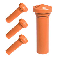Door Lock Knob.  Made of Ember glow rubber, self-threading Set of 4-RP 304-O