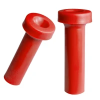 Door Lock Knob.  1-1/2" high.  Made of red rubber.  Pair-RP 306-A