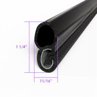 Sold By The Foot - Pinchweld Trim Seal. Cloth covered in basketweave design-TS 5