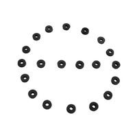 Flat Rubber Washers.  1/8" I.D., 3/8" O.D., 1/16" thick-UW 10