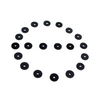 Flat Rubber Washers.  1/8" I.D., 1/2 O.D., 1/16" thick-UW 11