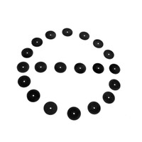 Flat Rubber Washers.  1/8" I.D., 1" O.D., 1/16" thick-UW 13