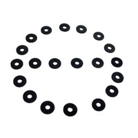 Flat Rubber Washers.  7/32" I.D., 5/8" O.D., 1/16" thick-UW 15