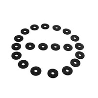 Flat Rubber Washers.  7/32" I.D., 3/4" O.D., 1/16" thick-UW 16