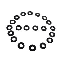 Flat Rubber Washers.  3/8" I.D., 3/4" O.D., 1/16" thick-UW 19