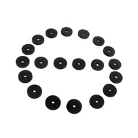 Flat Rubber Washers.  1/8" I.D., 3/4" O.D., 1/8" thick-UW 24