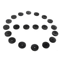 Flat Rubber Washers.  1/8" I.D., 1" O.D., 1/8" thick-UW 25