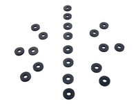 Flat Rubber Washers.  7/32" I.D., 5/8" O.D., 1/8" thick-UW 27