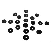 Flat Rubber Washers.  7/32" I.D., 1" O.D., 1/8" thick-UW 29
