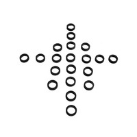 Flat Rubber Washers.  3/8" I.D., 1/2" O.D., 1/8" thick-UW 30