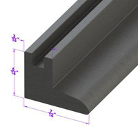 Vertical Seal for Vent Window.  Each is 17" long.  Pair-VS 2