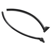 Rear Roll-Up Side Quarter Window Seals.  Each piece 15" long-VS 3-B