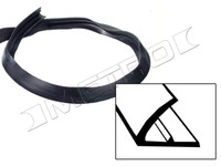 Vertical seal for vent window. Dense rubber. Universal part-VS 6-A/FT