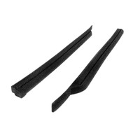 Flocked Rear Roll-Up Quarter Window Seals.  Pair-VS 7-K