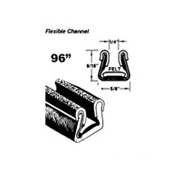 Flexible glass-run channel  -WC 9-96