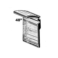 Outside Door Window Sweeper.  All rubber.  48" Piece.  Each-WC 27-48