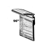 Outside Door Window Sweeper.  All rubber.  96" Piece.  Each-WC 27-96