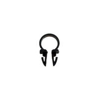 Wiring and Tubing Clip.   Made of black plastic  -WF 322