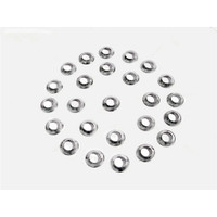 Trimming Washers.  Nickel plated.  7/16" O.D. X 3/16" I.D-WF 801
