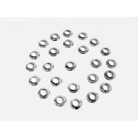 Trimming Washers.  Nickel plated.  7/16" O.D. X 3/16" I.D-WF 801