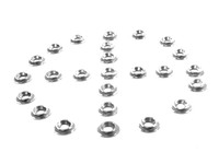 Trimming Washers.  Nickel plated.  1/2" O.D. X 3/16" I.D-WF 802