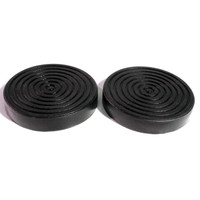 Clutch and Brake Pedal Pads.  3" Diameter.  Pair-CB 61 Clutch and Brake Pedal Pads.  3" Diameter.  Pair-CB 61