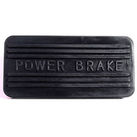 Power Brake Pedal Pad, Black.  Lettered "Power Brake"-CB 83-C