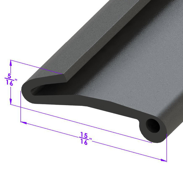 Fender Skirt Seal.  Sold by the foot-LP 111-E