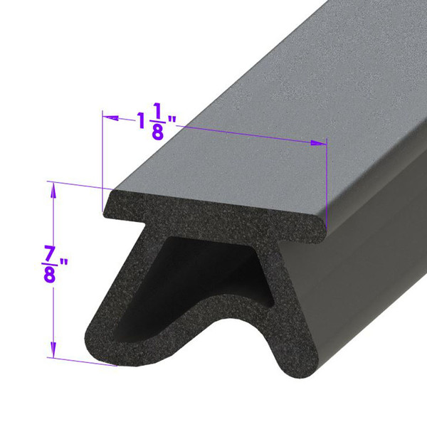 Roof Rail Seal.  Sold by the foot  -LP 120-M