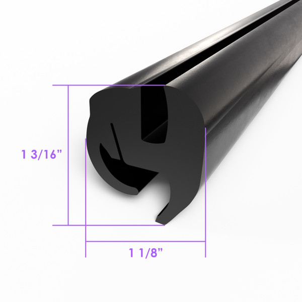 Windshield and Rear Window Seal.  Sold by the foot.  -LP 32-A