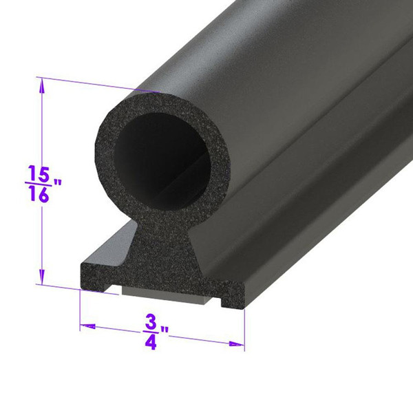 Sold By The Foot - Adhesive Backed Weatherstripping, Bulb Style-LP 78348