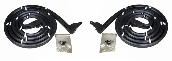 Front Molded Door Seals with Clips.  For 4-Door Hardtop Only-LM 21-L