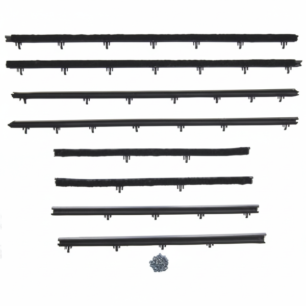 Window Sweeper Kit Fits 1966-67 Tempest 2 Door Sedan. 8 Piece-WC 8100-30
