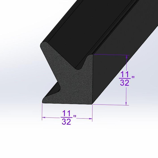 Sold By The Foot - Door Side Seal-LP 41-E