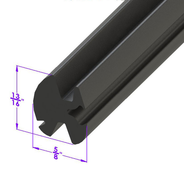 Hardtop Seal.  Accepts chrome reveal molding-LP 100-A