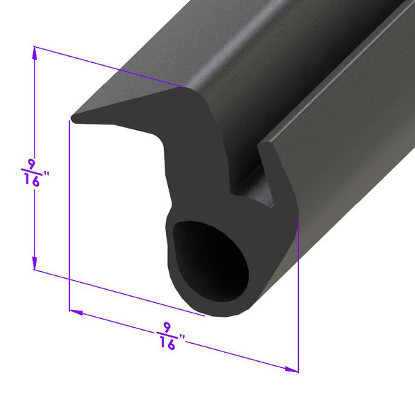 Back Hatch Seal.  Sold by the foot-LP 103-C