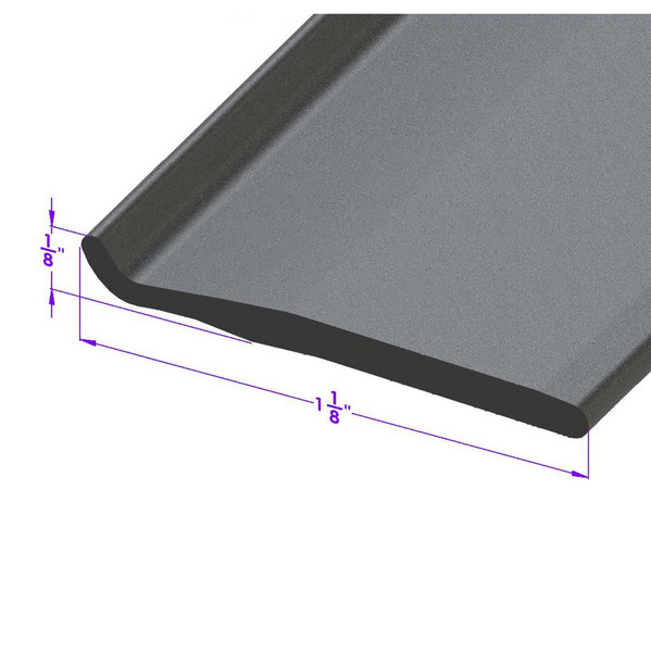 Sold By The Foot - Side Roof-Rail Seal, window flipper to roof-LP 107-C/FT