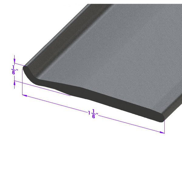 Side Roof-Rail Seal, window flipper to roof-LP 107-C/FT