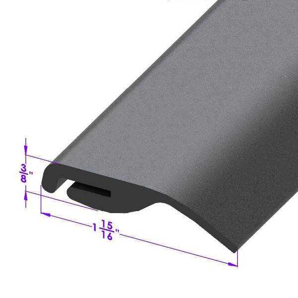 Sold By The Foot - Bumper to Body Seal. 2" Wide-LP 109-K